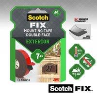 Scotch -Fix Exterior Mounting Tape 19mm x 5m 1 Roll/Pack 411-1950-P in Black