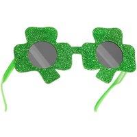 tectake St Patrick's Day Shamrock Glasses With Coloured Lenses in Green