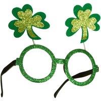 tectake St Patrick's Day Shamrock Glasses in Green