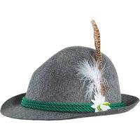 tectake German Hat With Edelweiss In Grey