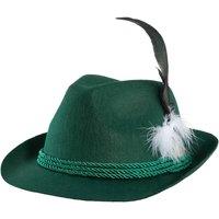 tectake German Hat With Feather In Green