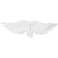 tectake Majestic Angel Wings 117 X 33 Cm in White