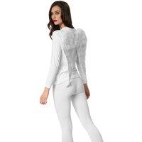 tectake Festive Angel Wings 47 X 51 Cm in White