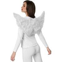 tectake Fluffy Angel Wings 77 X 37 Cm in White