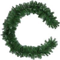 tectake Christmas Garland With Frosted Tips & Dense Needles, 270 Cm in Green