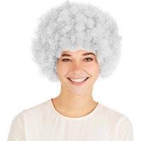 tectake Afro Wig | Clown in White