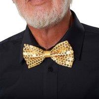 tectake Sequin Bow Tie in Gold