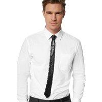 tectake Sequin Tie in Black