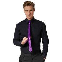 tectake Sequin Tie in Purple