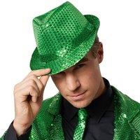 tectake Party Hat With Sequins in Green