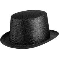 tectake Glitter Top Hat in Black