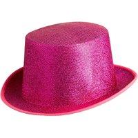 tectake Glitter Top Hat in Pink