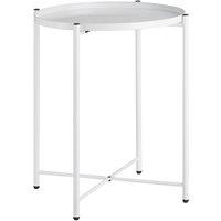 tectake Bedside Table Chester in White