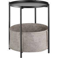tectake Bedside Table Canterbury in Black