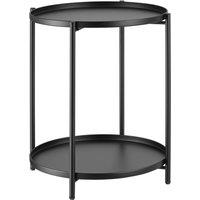tectake Bedside Table Oxford in Black