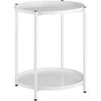 tectake Bedside Table Oxford in White