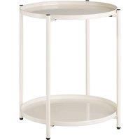 tectake Bedside Table Oxford in Cream