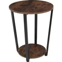 tectake Bedside Table Swindon in Dark Brown