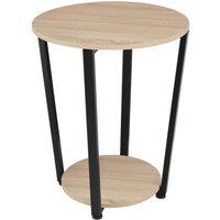 tectake Bedside Table Swindon in Light Oak