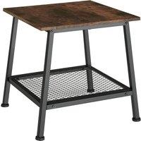 tectake Bedside Table Bedford in Dark Brown
