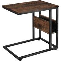 tectake Bedside Table Wigan in Dark Brown