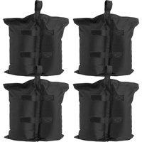 tectake Gazebo Weights Set Of 4 Saborra in Black | Size: Large