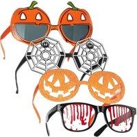 tectake 4-Piece Set Of Costume Accessories - Halloween Glasses Halloween Glass