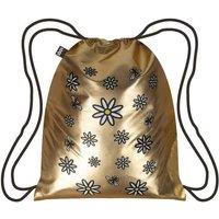 LOQI 10L Drawstring Backpack Gym Bag in Gold