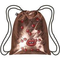 LOQI 10L Drawstring Backpack Gym Bag in Rose Gold