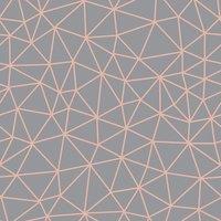 Rasch Embossed Glitter Symmetry Lines Geo Metallic Wallpaper in Charcoal