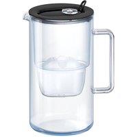 Aquaphor Glass 2.5 Litre Water Filter Jug in Black with 1 x Maxfor+ filter | Size: 2.5L