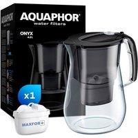 Aquaphor Onyx 4.2 Litre Water Filter Jug in Black with 1 x Maxfor+ filter | Size: 4L
