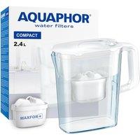 Aquaphor Compact 2.4 Litre Water Filter Jug in White with 1 x Maxfor+ filter | Size: 2.5L