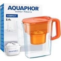 Aquaphor Compact 2.4 Litre Water Filter Jug in Vivid Orange | Size: 2.5L