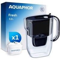 Aquaphor Fresh 3.2L Black water filter jug with 1 x 200 litre Maxfor+ Filter | Size: 3L