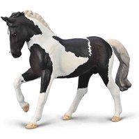 CollectA Warmblood Stallion (Black Tobiano) - Realistic Hand Finished Horse Toys
