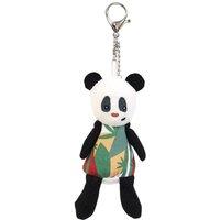 Les Deglingos Key Ring - Rototos the Panda in Black