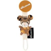 Les Deglingos Pacifier Clip - Speculos the Tiger in Copper