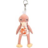 Les Deglingos Key Ring - Pomelos the Ostrich in Peach