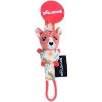 Les Deglingos Pacifier Clip - Melimelos the Deer in Baby Pink