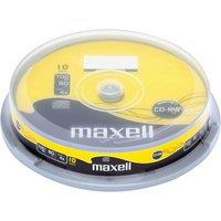 Maxell CD-RW80 80 Mins Discs - 10 Pack in Grey