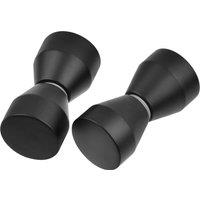Nes Home Cone Black Aluminum Shower Door Knob Handle Set Of 2