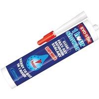 Evo-Stik 1 Hour Shower Sealant Clear 310Ml in White