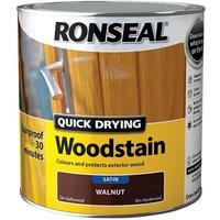 Ronseal Quick Drying Woodstain Satin Deep Mahogany 250Ml