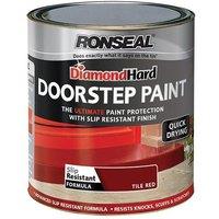 Ronseal Diamond Hard Doorstep Paint Red 250Ml