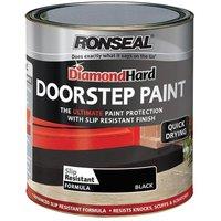 Ronseal Diamond Hard Doorstep Paint 250ml in Black
