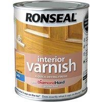 Ronseal Interior Varnish Quick Dry Satin Light Oak 250Ml
