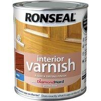 Ronseal Interior Varnish Quick Dry Satin Medium Oak 250Ml