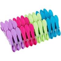 Minky Pack of 36 Pegs, Multi-Colour in Red