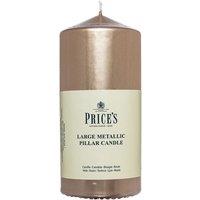Price's Large Pillar Candle Gold 6 Decor